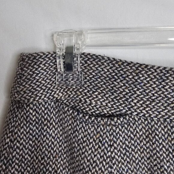 J. CREW Wool Skirt Tweed Pencil GRAY & BROWN size 8 Academia Preppy School Chic - Picture 4 of 7